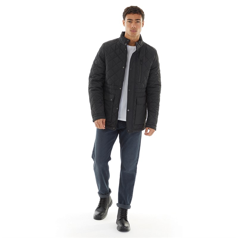 THREADBARE Mens Jacket Black