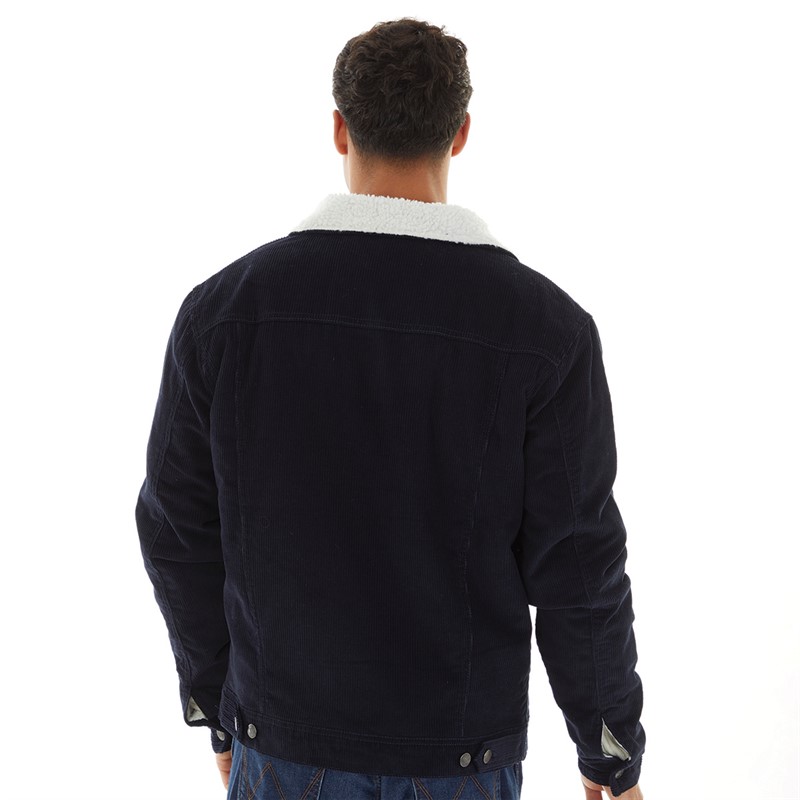 THREADBARE Mens Cord Jacket Navy