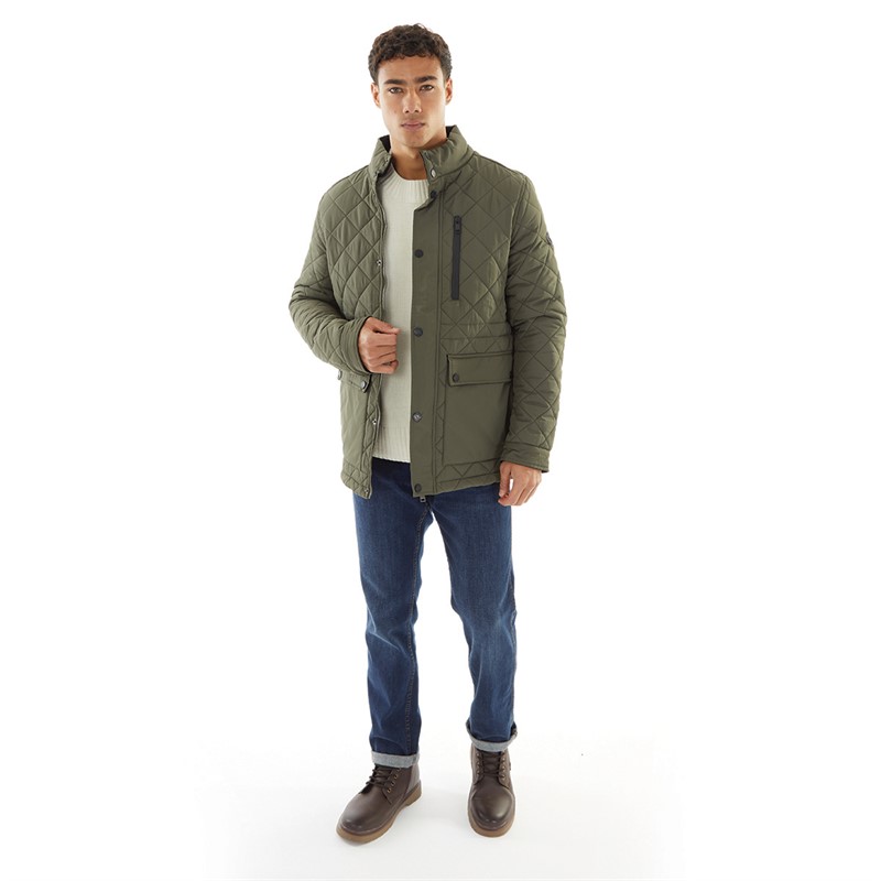 THREADBARE Mens Jacket Khaki