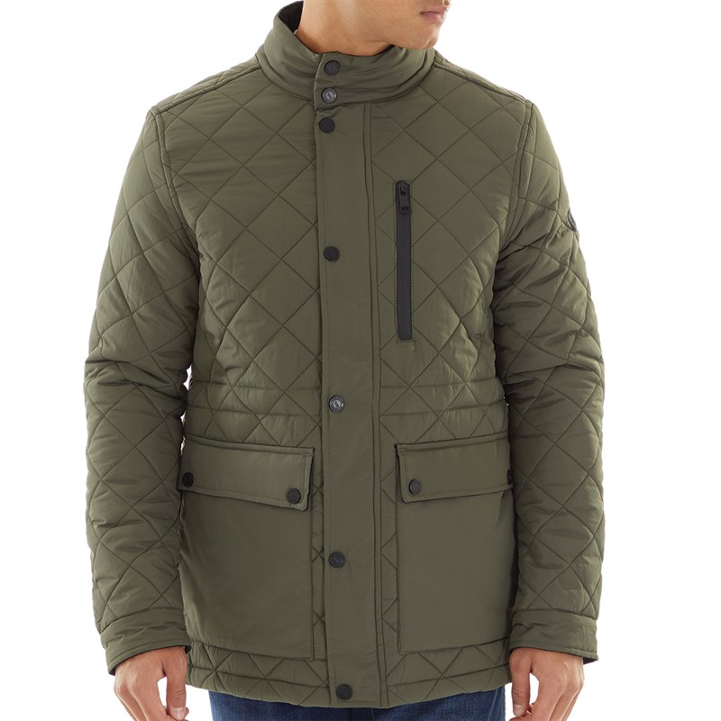 THREADBARE Mens Jacket Khaki