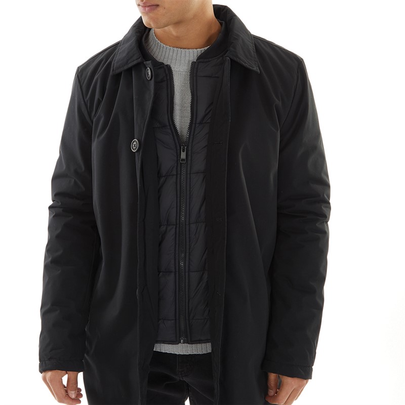 THREADBARE Mens Jacket Black