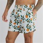 THREADBARE Mens Ripen Microfibre Swim Shorts Cream
