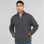 THREADBARE Mens Blade 1/4 Zip Fleece Slate