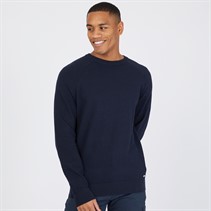 THREADBARE Mens Mowbray Crew Neck Jumper Navy