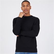 THREADBARE Mens Mowbray Crew Neck Jumper Black