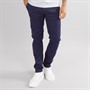 THREADBARE Mens Castello Slim Fit Trousers Navy