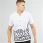 THREADBARE Mens Aztlan Short Sleeve Shirt White
