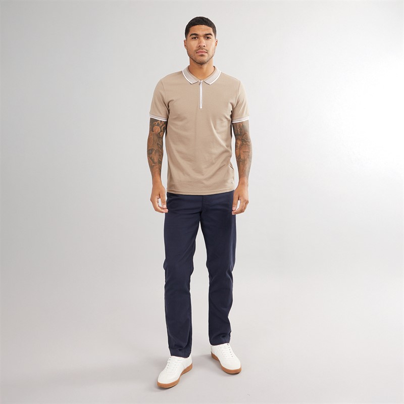 THREADBARE Mens Wyesdale Trousers Navy
