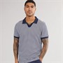 THREADBARE Mens Domino Polo Navy