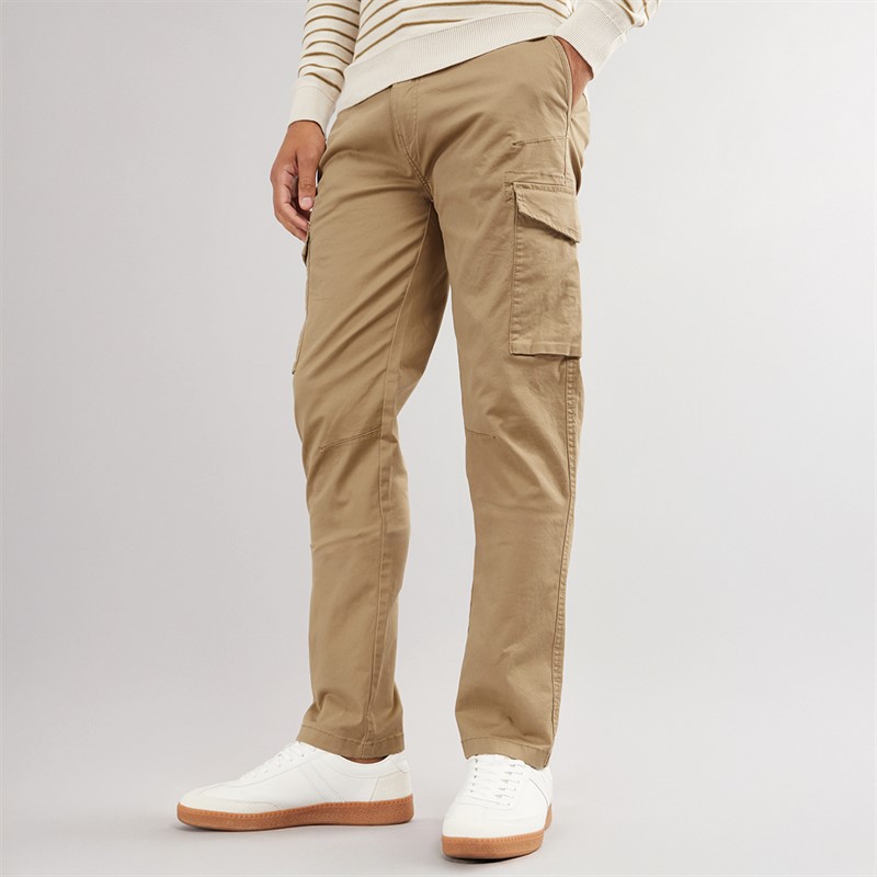 THREADBARE Mens Battle Drill Cargo Trousers Dark Stone