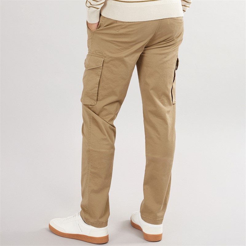 THREADBARE Mens Battle Drill Cargo Trousers Dark Stone