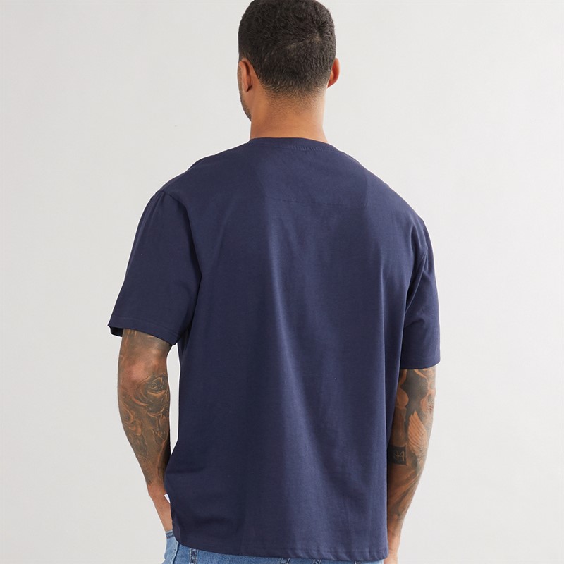 THREADBARE Mens Ambro Oversized T-Shirt Navy
