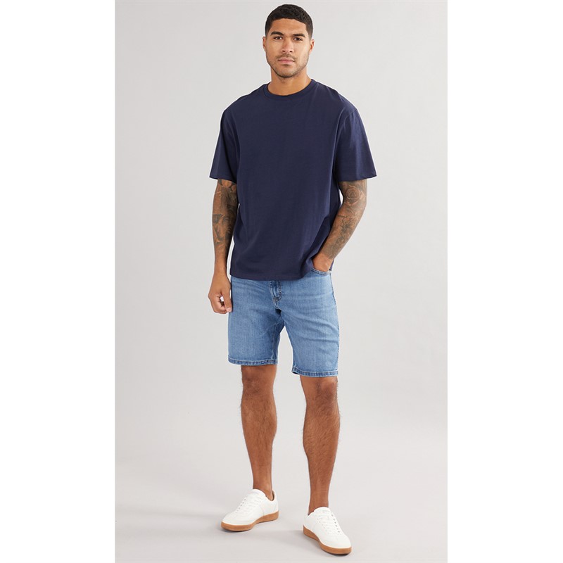 THREADBARE Mens Ambro Oversized T-Shirt Navy