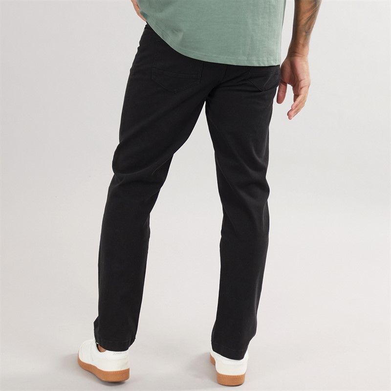 THREADBARE Mens Wyesdale Trousers Black