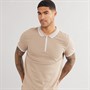 THREADBARE Mens Honey Polo Taupe