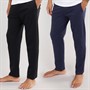 THREADBARE Mens Marco Two Pack Joggers Navy/Black