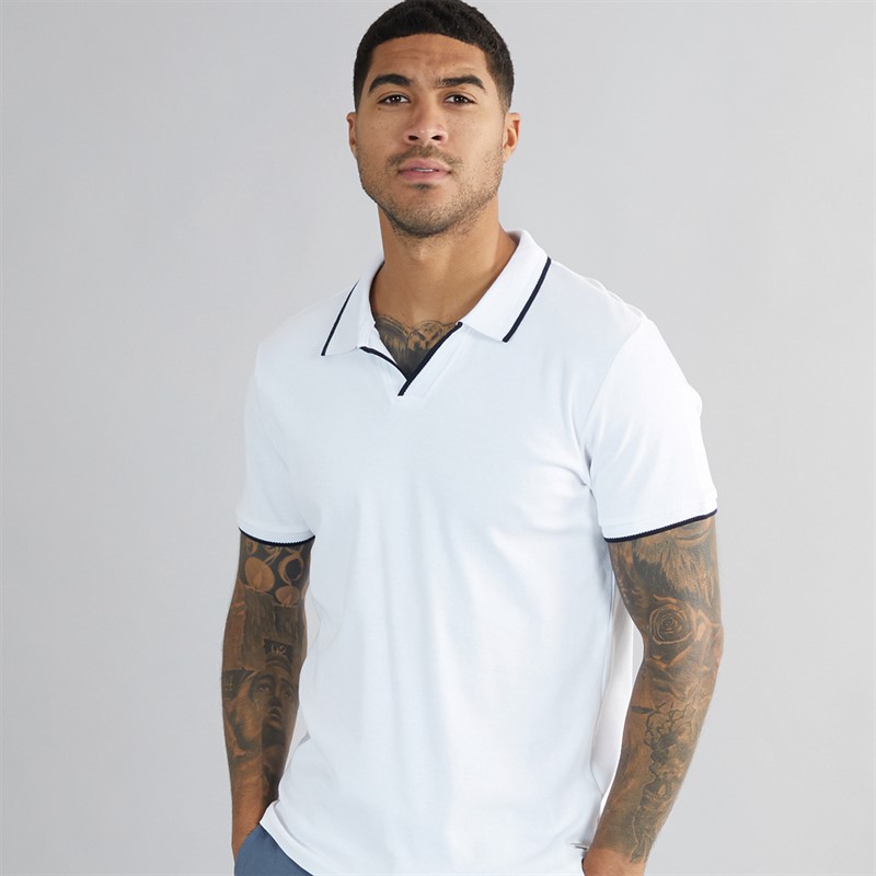 THREADBARE Mens Marria Polo White