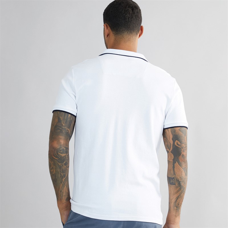 THREADBARE Mens Marria Polo White