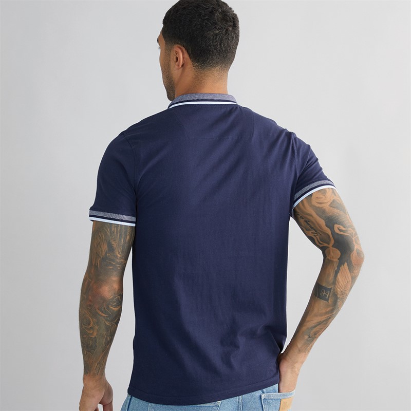 THREADBARE Mens Polo Navy