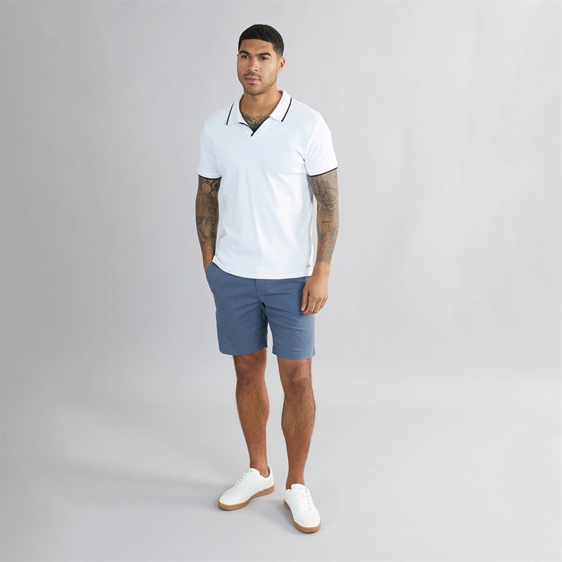 THREADBARE Mens Wests Chino Shorts Misty Blue