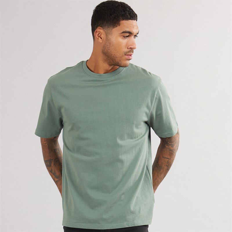 THREADBARE Mens Ambrose Oversized T-Shirt Dark Forest