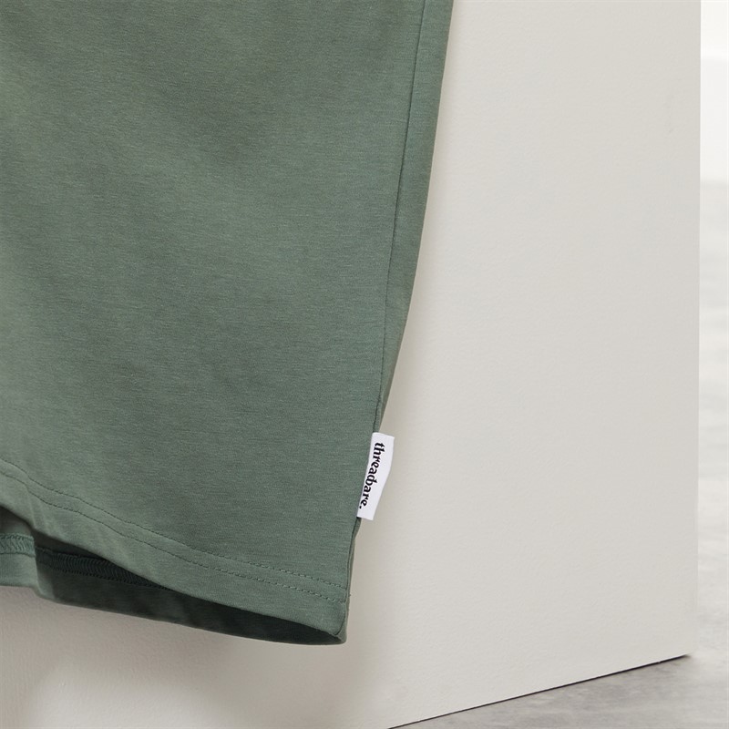 THREADBARE Mens Ambrose Oversized T-Shirt Dark Forest