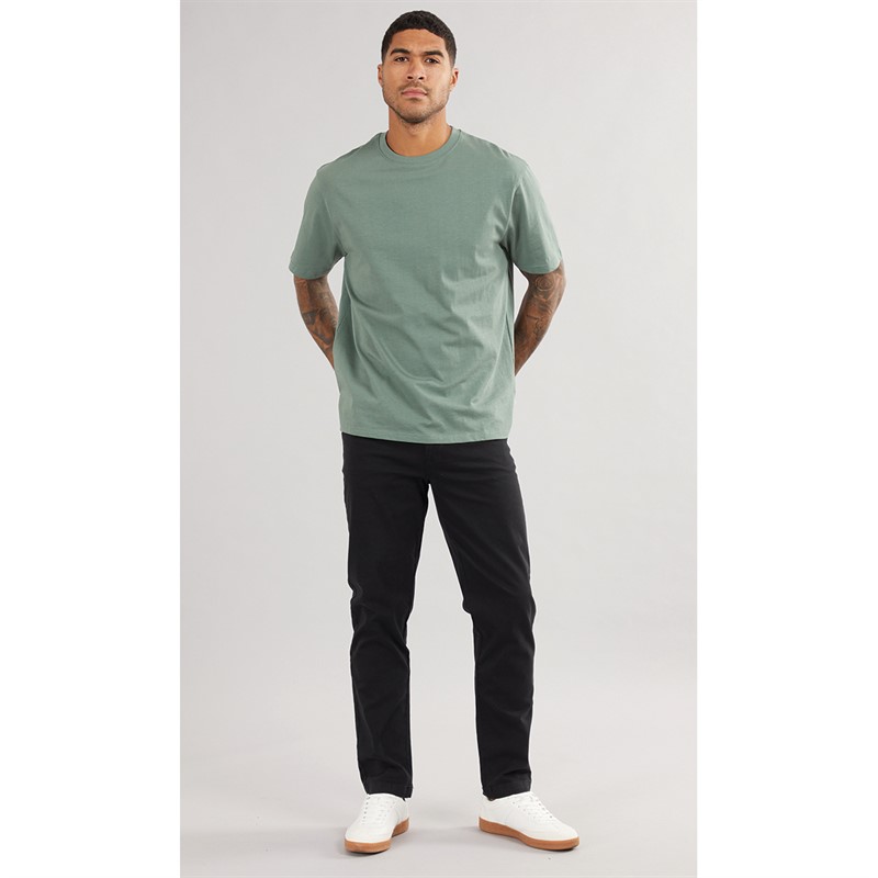 THREADBARE Mens Ambrose Oversized T-Shirt Dark Forest