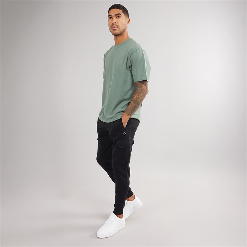 THREADBARE Mens Stefan Joggers Black