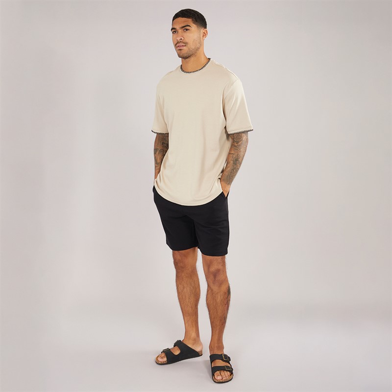 THREADBARE Mens Keasle Shorts Black
