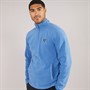 THREADBARE Mens Blade 1/4 Zip Fleece Cobalt