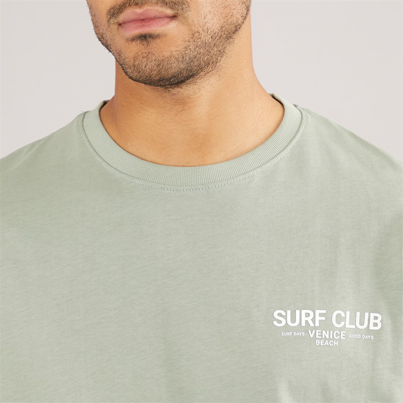 THREADBARE Mens Wats T-Shirt Sage