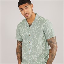 THREADBARE Mens Pick Short Sleeve Shirt Sage
