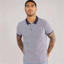 THREADBARE Mens Jazz Polo Navy