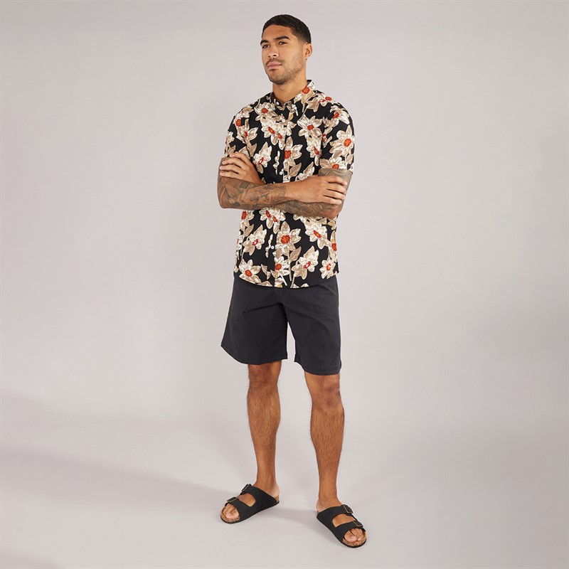 THREADBARE Mens Show Shorts Black