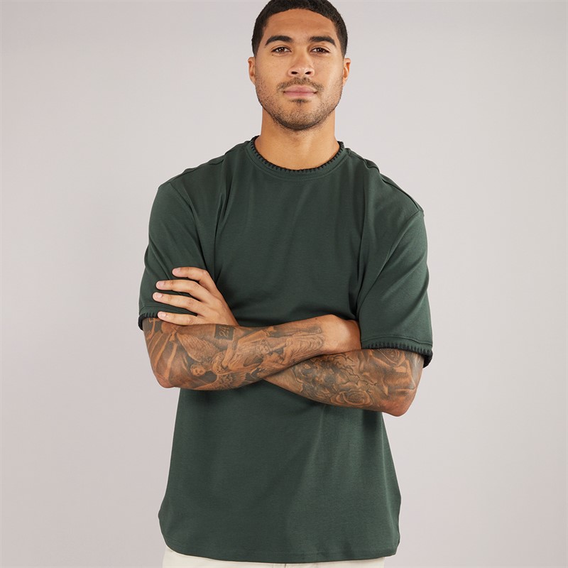 THREADBARE Mens Tri T-Shirt Forest Green - Size XL