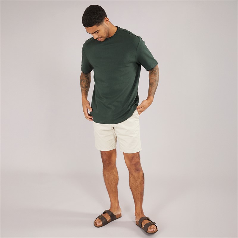 THREADBARE Mens Tri T-Shirt Forest Green