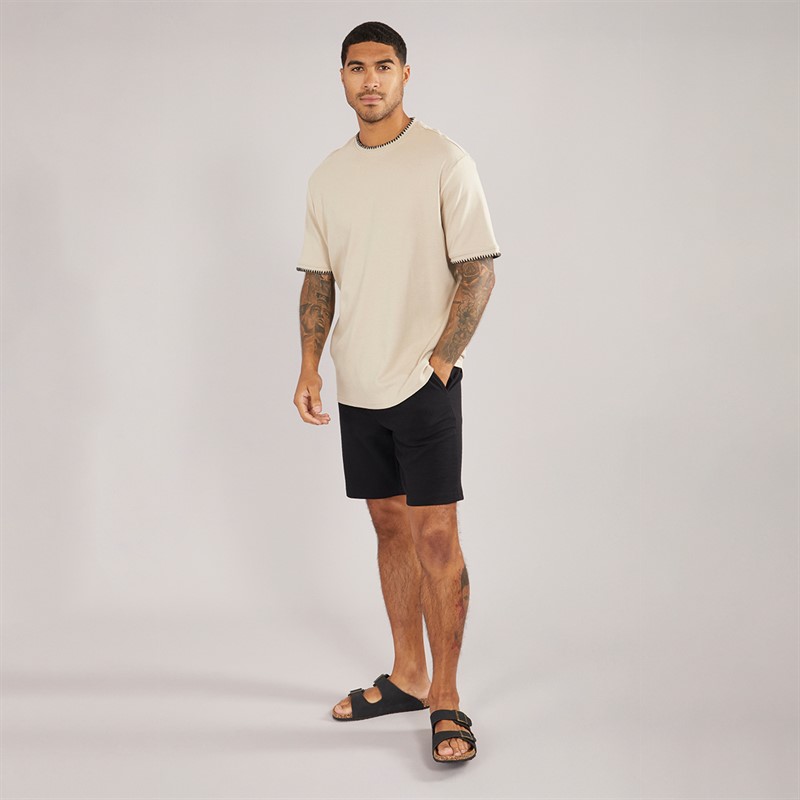 THREADBARE Mens Tri T-Shirt Stone