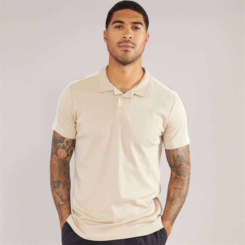 THREADBARE Mens Kirk Polo Stone - Size XXL