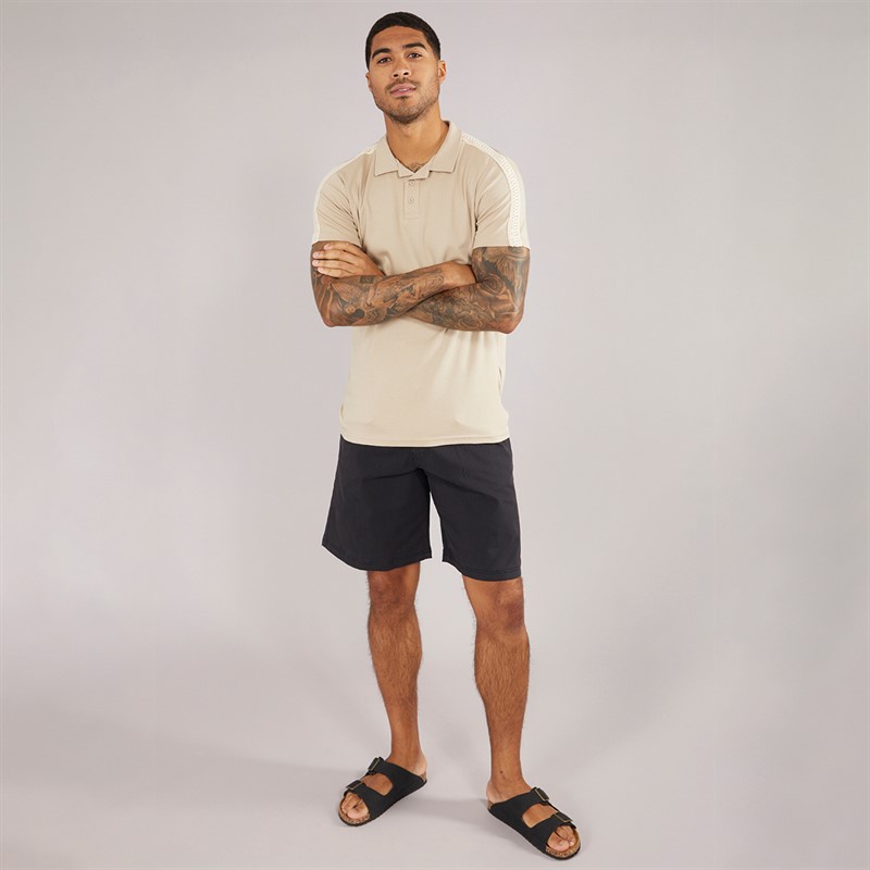 THREADBARE Mens Kirk Polo Stone