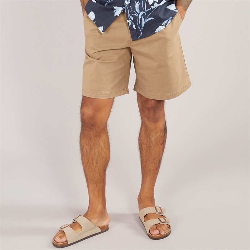 THREADBARE Mens Show Shorts Dark Stone