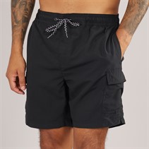 THREADBARE Mens Sax Cargo Swim Shorts Black
