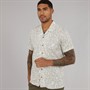 THREADBARE Mens Dal Shirt Light Stone