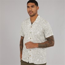 THREADBARE Mens Dal Shirt Light Stone
