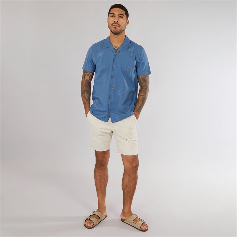 THREADBARE Mens Sag Shirt Denim