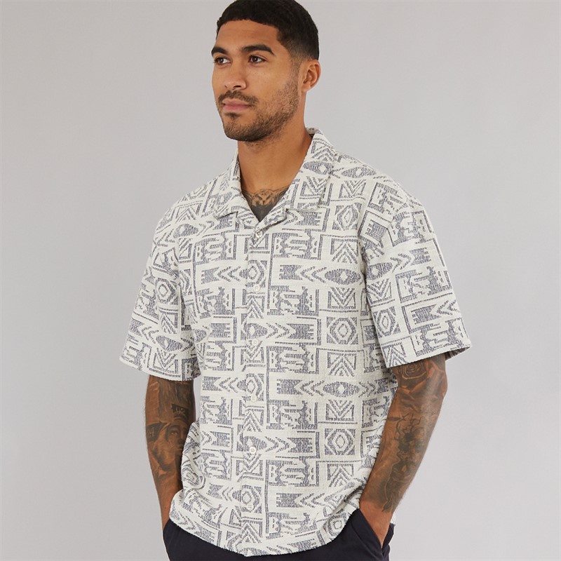 THREADBARE Mens Hall Shirt Navy