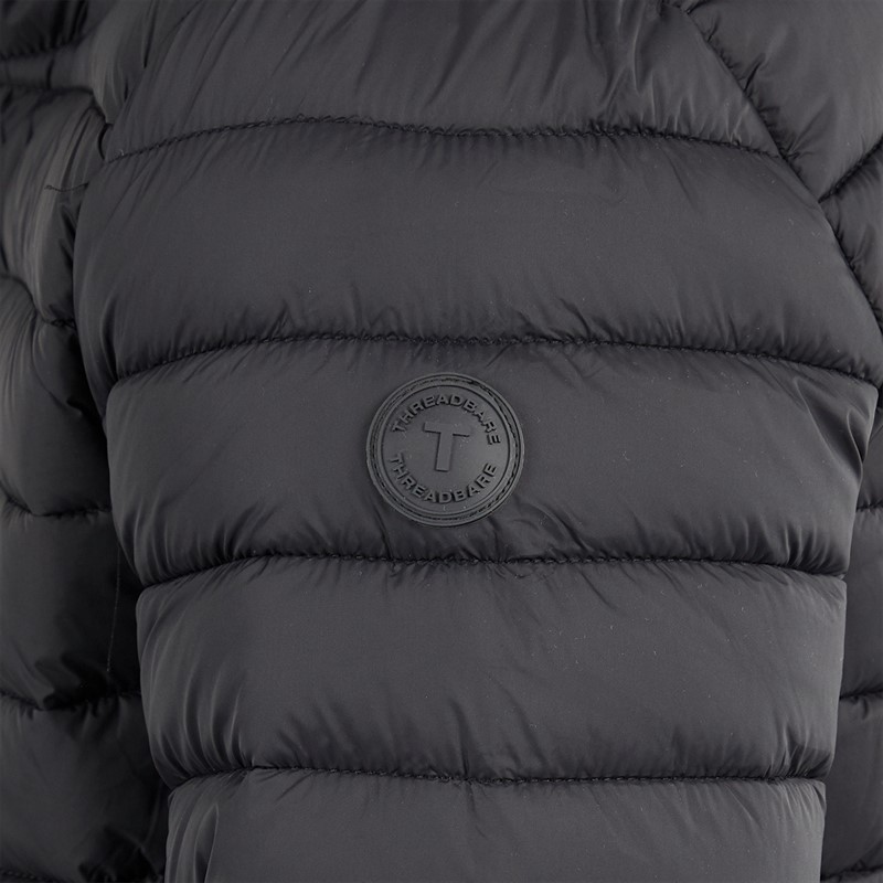 THREADBARE Mens Stat Padded Jacket Black
