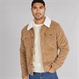 THREADBARE Mens Phili Cord Jacket Stone