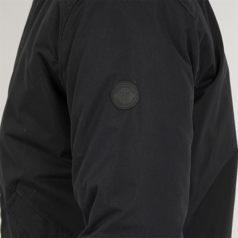 THREADBARE Mens Star Jacket Black