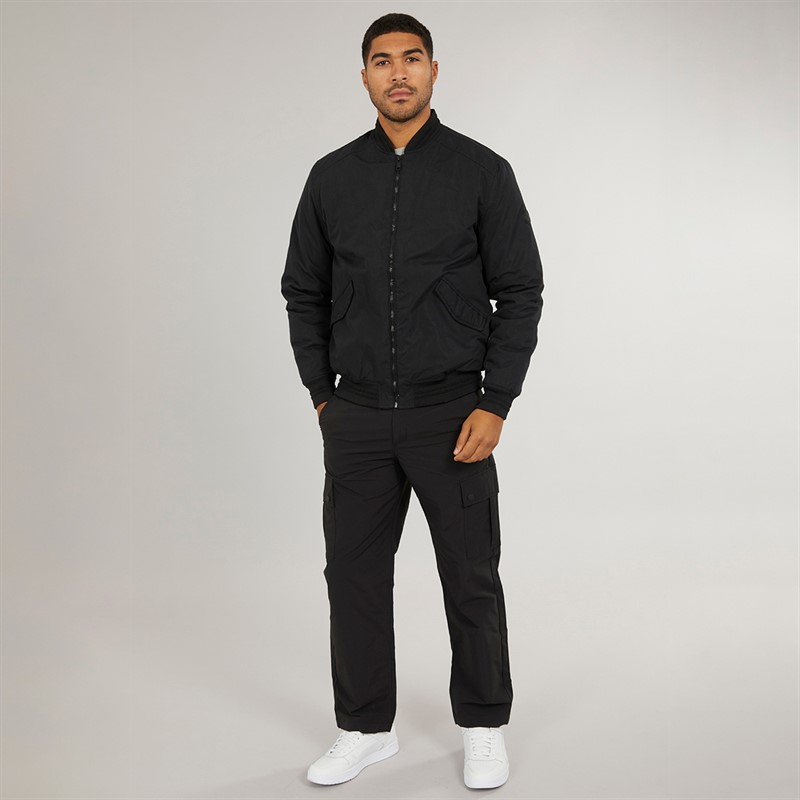 THREADBARE Mens Star Jacket Black