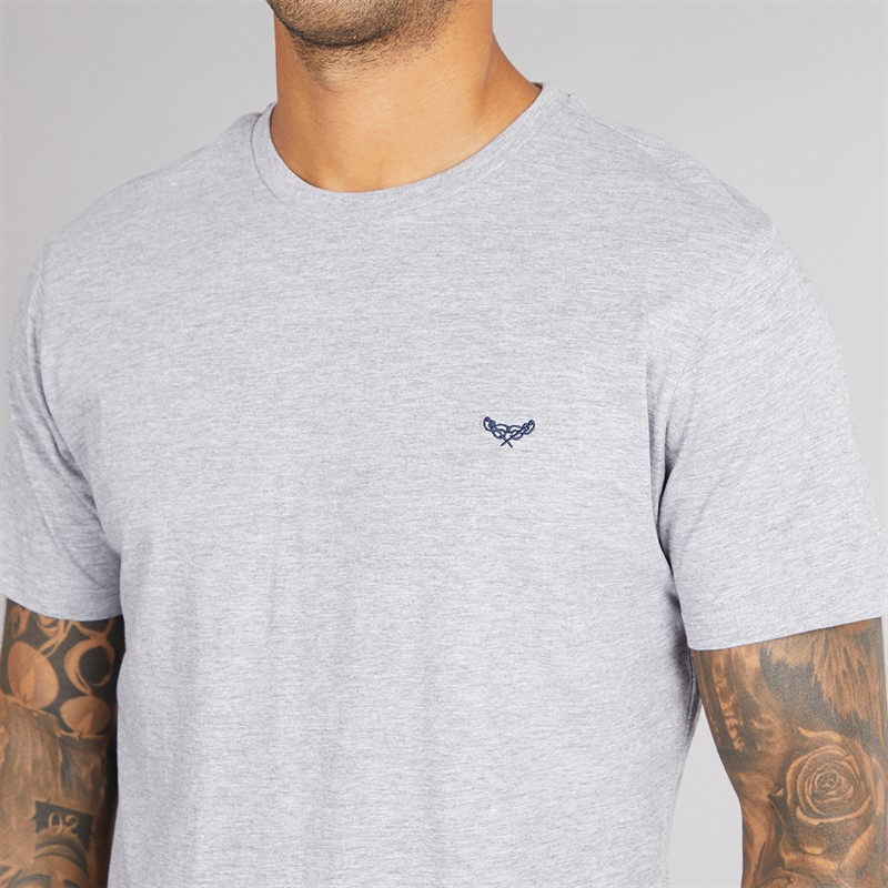 THREADBARE Mens Delan Lounge Set Navy Teal White Check